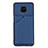 Custodia Lusso Pelle Cover Y01B per Xiaomi Redmi Note 9 Pro Max Blu