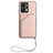 Custodia Lusso Pelle Cover Y02B per Huawei Honor X7a Oro Rosa