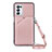 Custodia Lusso Pelle Cover Y02B per OnePlus Nord N200 5G Oro Rosa