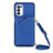 Custodia Lusso Pelle Cover Y02B per Oppo A93 5G Blu