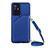 Custodia Lusso Pelle Cover Y02B per Oppo F19 Pro+ Plus 5G Blu