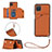 Custodia Lusso Pelle Cover Y02B per Samsung Galaxy A12 5G Marrone