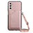 Custodia Lusso Pelle Cover Y02B per Samsung Galaxy A13 5G Oro Rosa