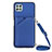 Custodia Lusso Pelle Cover Y02B per Samsung Galaxy A22s 5G Blu