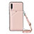 Custodia Lusso Pelle Cover Y02B per Samsung Galaxy A30S Oro Rosa