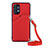 Custodia Lusso Pelle Cover Y02B per Samsung Galaxy A32 4G Rosso