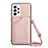 Custodia Lusso Pelle Cover Y02B per Samsung Galaxy A33 5G Oro Rosa