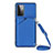 Custodia Lusso Pelle Cover Y02B per Samsung Galaxy A72 4G Blu