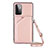 Custodia Lusso Pelle Cover Y02B per Samsung Galaxy A72 4G Oro Rosa