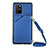 Custodia Lusso Pelle Cover Y02B per Samsung Galaxy A91 Blu