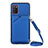 Custodia Lusso Pelle Cover Y02B per Samsung Galaxy F02S SM-E025F Blu