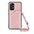 Custodia Lusso Pelle Cover Y02B per Samsung Galaxy M32 5G Oro Rosa