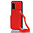 Custodia Lusso Pelle Cover Y02B per Samsung Galaxy S20 5G Rosso