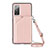 Custodia Lusso Pelle Cover Y02B per Samsung Galaxy S20 Lite 5G Oro Rosa