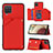 Custodia Lusso Pelle Cover Y03B per Samsung Galaxy A12 5G Rosso
