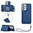Custodia Lusso Pelle Cover Y03B per Samsung Galaxy A33 5G Blu