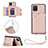 Custodia Lusso Pelle Cover Y03B per Samsung Galaxy A81 Oro Rosa