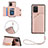 Custodia Lusso Pelle Cover Y03B per Samsung Galaxy M80S Oro Rosa