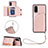 Custodia Lusso Pelle Cover Y03B per Samsung Galaxy S20 5G Oro Rosa