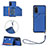 Custodia Lusso Pelle Cover Y03B per Samsung Galaxy S20 Blu