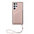 Custodia Lusso Pelle Cover Y03B per Samsung Galaxy S24 Ultra 5G Oro Rosa