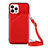 Custodia Lusso Pelle Cover Y04B per Apple iPhone 16 Pro Rosso