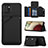 Custodia Lusso Pelle Cover Y04B per Samsung Galaxy A03 Nero