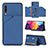 Custodia Lusso Pelle Cover Y04B per Samsung Galaxy A30S Blu