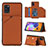 Custodia Lusso Pelle Cover Y04B per Samsung Galaxy A31 Marrone