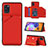 Custodia Lusso Pelle Cover Y04B per Samsung Galaxy A31 Rosso