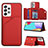 Custodia Lusso Pelle Cover Y04B per Samsung Galaxy A33 5G Rosso
