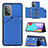 Custodia Lusso Pelle Cover Y04B per Samsung Galaxy A52 4G Blu