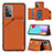Custodia Lusso Pelle Cover Y04B per Samsung Galaxy A52s 5G Marrone