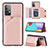 Custodia Lusso Pelle Cover Y04B per Samsung Galaxy A52s 5G Oro Rosa