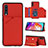 Custodia Lusso Pelle Cover Y04B per Samsung Galaxy A70S Rosso