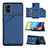 Custodia Lusso Pelle Cover Y04B per Samsung Galaxy A71 4G A715 Blu