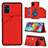 Custodia Lusso Pelle Cover Y04B per Samsung Galaxy M40S Rosso