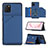 Custodia Lusso Pelle Cover Y04B per Samsung Galaxy Note 10 Lite Blu