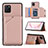 Custodia Lusso Pelle Cover Y04B per Samsung Galaxy Note 10 Lite Oro Rosa
