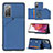 Custodia Lusso Pelle Cover Y04B per Samsung Galaxy S20 FE 4G Blu