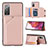 Custodia Lusso Pelle Cover Y04B per Samsung Galaxy S20 FE 4G Oro Rosa