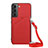 Custodia Lusso Pelle Cover Y04B per Samsung Galaxy S22 Plus 5G Rosso