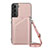 Custodia Lusso Pelle Cover Y04B per Samsung Galaxy S24 5G Oro Rosa