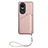 Custodia Lusso Pelle Cover YB1 per Oppo Reno10 5G Oro Rosa