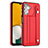 Custodia Lusso Pelle Cover YB1 per Samsung Galaxy A04s Rosso