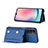 Custodia Lusso Pelle Cover YB1 per Samsung Galaxy A24 4G Blu