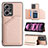 Custodia Lusso Pelle Cover YB1 per Xiaomi Poco X5 5G Oro Rosa
