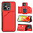 Custodia Lusso Pelle Cover YB1 per Xiaomi Redmi 12C 4G Rosso