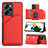 Custodia Lusso Pelle Cover YB1 per Xiaomi Redmi Note 12 Pro Speed 5G Rosso