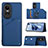 Custodia Lusso Pelle Cover YB2 per Oppo Reno10 Pro 5G Blu